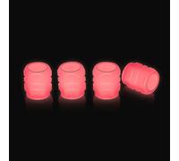 8 tapones fluorescentes luminosos para válvula de neumático, brillan en la | Fundas para coche, camión, SUV, motocicleta, bicicleta, ABS, a prueba de polvo, accesorios de protección