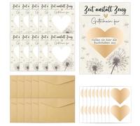 8 tarjetas de cupones para rellenar, cupón de deseos, tarjetas para rascar con sobre, tiempo en lugar de cosas, embalaje para regalos de dinero, tarjeta de cupones para bodas, cumpleaños