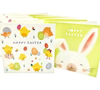 8 tarjetas de Pascua felices con sobres - Conejito y pollito de Pascua para niños
