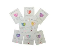 8 tarjetas de resina con forma de corazón bellamente elaboradas, regalo de vacaciones, diseñadas para gestos sentimentales y regalos para el día de los amantes