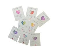 8 tarjetas de resina con forma de corazón bellamente elaboradas, regalo de vacaciones, diseñadas para gestos sentimentales y regalo de amor de vacaciones