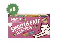 8 tarrinas x 85 g Lily's Kitchen Feline Smooth Selection paté tarrinas