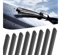8 Tiras de Escobillas para Limpiaparabrisas, Repuesto Silicona Sin Marco para Ventana Auto, Goma Flexible para Limpiaparabrisas, Inserto Ajustable Automático para Todoterreno, Camioneta o Furgoneta