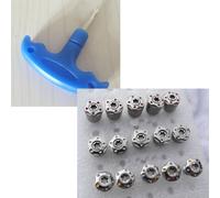 8 tornillos de pesas de golf para putter Taylormade Spider Tour 2017 (rojo, negro, plateado, R11, R1, R9) (10 g, 10 g, 14 g, 14 g, 18 g, 18 g, 20