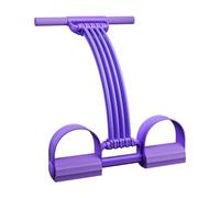 8 Tube Pedal Resistance Band with Handle Adjustable Latex Fitness Trainer, Portable Home Workout Equipment for Leg Arm Core Full Body Stretching Gym Indoor Outdoor Exercise Training
