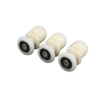 8 Uds 19/23/25/27/29mm Ruedas for la Puerta de la Ducha de plástico Individual Rueda con Eje excéntrico (Size : 29mm)