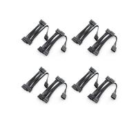 8 Uds 4Pin Ide A 5 15Pin Cable Divisor de Fuente de Alimentación de Disco Duro para DIY PC Sever 18AWG