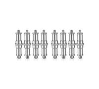 8 Uds. Adaptador de Rosca Macho de 1/4 Pulgadas A 3/8 Pulgadas Adaptador Macho de Espiga de Doble Extremo Tornillo de Cámara Herramienta de Mano para