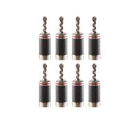 8 Uds.Enchufes Banana Hi-End HIFI DIY Fibra de Carbono Chapado en Cobre Rodio Conector de Audio EléCtrico Conector Banana