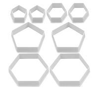 8 Uds Moldes Para Galletas De Fútbol, Moldes De Plástico Para Galletas, Moldes Para Decorar Pasteles, Moldes Para Fondant, Accesorios Para Hornear, Suministros De Cocina