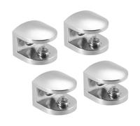 8 Uds. Soporte de Clip abrazadera soporte estante vidrio aleación Zinc adecuado for Panel escalera barandilla 8-10mm espesor