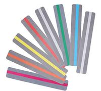 8 Uds tiras de guía de lectura guía de texto resaltado regla de lectura de ventana de marcador de lectura de color con superposiciones de colores