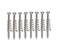 8 Uds. Tornillos y resortes de anillo de montaje for pastilla Humbucker de guitarra for reemplazo de guitarra eléctrica 3x38mm