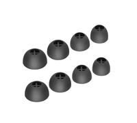8 Unidades de Almohadillas de Silicona para los Sennheiser Momentum True Wireless 3 TWS Almohadillas para Auriculares: Accesorios de Recambio (10 mm, 11 mm, 13 mm, 14 mm), Negro