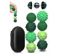 8 unidades de juguetes magnéticos, bolas magnéticas para el estrés, de silicona, con sensor de estrés, para niños y adultos, TDAH (verde)