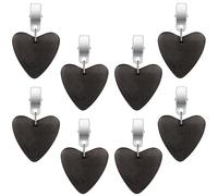 8 Unidades De Pesos para Mantel De Piedra Natural, Soporte para Manteles, para Exteriores, con Pinza De Acero, para Exteriores, para Familia, Fiestas, Bodas, JardíN, PíCnic