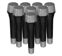 8 Unidades Micrófono Infantil Plástico Negro Para Fiesta Y Actuación