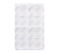 8 unidades / tenor saxofón sax boquilla Flickwerk Pads cojines 0,8 mm - translúcido