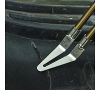 8 unids cabeza lisa para herramienta de soldadura de plástico soldadura reparación hierro cabeza lisa 45 grados ángulo Auto Trim Restorer Kit