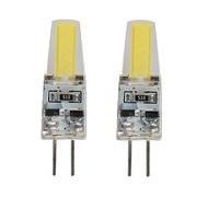 8 unids/lote LED G4 G9 E14 3W 6W Bombilla AC/DC 12V 220V Lámpara LED COB Foco Araña Reemplazar lámparas halógenas Blanco frío/cálido-G4-3W-DC-12V_Blanco frio