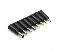 8 unids portátil para cargador Consejos Set DC Conector Kit para HP para Dell Acer Notebook Adaptador de corriente A-H