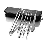 8 Unids Profesional Kit de Herramienta de Eliminación de Espinillas de Acero Inoxidable Espinilla Acné Espinilla Extractor de Espinillas Mancha Belleza Herramienta