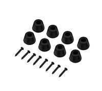 8 Unids Rubber Guitar Amp Cone Pies, Goma Antivibraci¨®n para Altavoz, Almohadillas de Goma para Guitarra con Tornillos,(Negro) Antivibraci¨®n con Tornillo,30x20mm