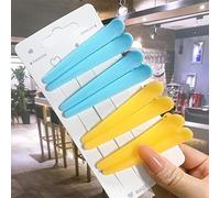 8 Unids/Set Accesorios Para El Cabello Pinzas Para El Cabello De Estilo De Salón Básico Para Mujeres Horquillas De Plástico Multicolor Antideslizantes