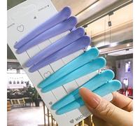 8 Unids/Set Accesorios Para El Cabello Pinzas Para El Cabello De Estilo De Salón Básico Para Mujeres Horquillas De Plástico Multicolor Antideslizantes