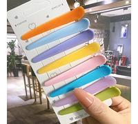 8 Unids/Set Accesorios Para El Cabello Pinzas Para El Cabello De Estilo De Salón Básico Para Mujeres Horquillas De Plástico Multicolor Antideslizantes