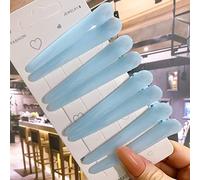 8 Unids/Set Accesorios Para El Cabello Pinzas Para El Cabello De Estilo De Salón Básico Para Mujeres Horquillas De Plástico Multicolor Antideslizantes