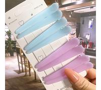 8 Unids/Set Accesorios Para El Cabello Pinzas Para El Cabello De Estilo De Salón Básico Para Mujeres Horquillas De Plástico Multicolor Antideslizantes