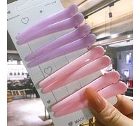 8 Unids/Set Accesorios Para El Cabello Pinzas Para El Cabello De Estilo De Salón Básico Para Mujeres Horquillas De Plástico Multicolor Antideslizantes