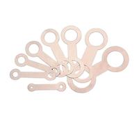 8 unids/set almohadilla de ajuste de saxofón almohadillas de instrumentos herramienta de reparación nivelación anillos de hierro musicales