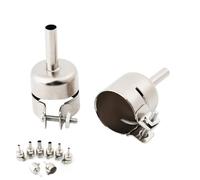 8 Unids Set Boquilla Pistola Calor Boquilla Pistola Aire Caliente Kits Boquillas Redondas Boquillas Acero Inoxidable Estación Soldadura Aire