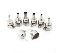 8 unids/set puntas de boquilla de pistola de calor, adaptador de aire de pistola de boquilla de calor para herramientas de reparación de estación de soldadura de aire caliente (3/4/5/6/7/8/10/12mm