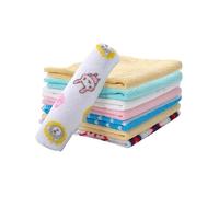 8 unids/set toalla de alimentación de bebé transpirable segura y conveniente para recién nacidos Toalla de algodón para limpieza facial de bebé toalla de bebé