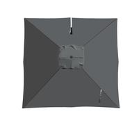 8 Varillas Toldo De Repuesto Para Sombrillas Voladizas Cuadrada 3x3m 2.5x2.5m, Lona Cubierta De Recambio Para Parasol Exterior Rectángulo 4x3m, Patio Mesa Jardín Piscina Playa(Grays,3X3m)