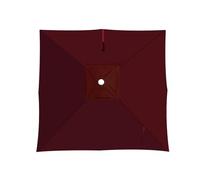 8 Varillas Toldo De Repuesto Para Sombrillas Voladizas Cuadrada 3x3m 2.5x2.5m, Lona Cubierta De Recambio Para Parasol Exterior Rectángulo 4x3m, Patio Mesa Jardín Piscina Playa(Burgundy,3X3m)