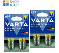 8 VARTA Recarga Accu Reciclado AAA LR03 batteries 800mAh Nimh HR03 1.2V 4BL New