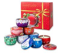 8 Velas Navidad Aromáticas, Velas Aromáticas de Soja para Mujeres, Regalo Juego de Velas de Aromaterapia para Navidad, Cumpleaños, Día de San Valentín, Baño, Yoga, 2.5 oz