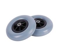 8"x 2" (200 X 50) Antideslizantes De Goma PU Ruedas para Sillas De Ruedas Ruedas Delanteras, para Muchas Sillas De Ruedas Estándar/Silla De Ruedas Eléctrica Reemplazo De 1 Par