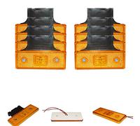 8 x 4 SMD LED 12 V 24 V Amarillo Pilotos Traseros Luz de Posición Camiones Automóviles Remolque