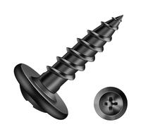 # 8 x 5/8 "tornillo de madera 500 piezas de acero de aleación estándar cabeza de braguero de rosca rápida autorroscante óxido negro por SG TZH