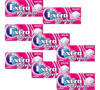 8 x 7 unidades Extra Refreshers Bubblemint Goma de mascar sin azúcar Handy Box