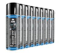8 x AAB PC Spray Limpiador 400ml para Limpiar Teclados, Ordenadores, Copiadoras, Equipos Eléctricos, Spray Duster, Ideal para la Eliminación de Polvo, Aire Comprimido, Spray Botella, Soplador