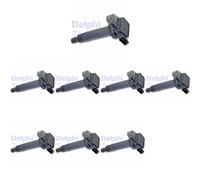 8 x bobina de encendido DELPHI para LEXUS, TOYOTA GS II, GS III, GX I, IS I