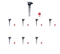 8 x bobina de encendido NGK para AUDI, BENTLEY, VW A8 D2, A8 D3, CONTINENTAL