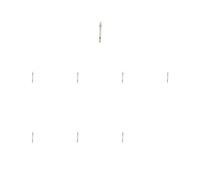 8 x Bujía de precalentamiento BOSCH para CHRYSLER, MERCEDES-BENZ 300C, 300C B