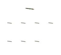 8 x Bujía de precalentamiento BOSCH para DAEWOO, MERCEDES-BENZ, PUCH, SSANGYONG
